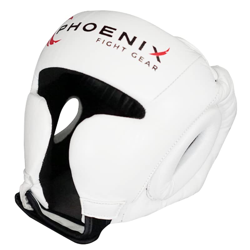 Flight Headgear with Cheek Protection, Leather Sparring Headgear, Boxing, MMA, Muay Thai Kickboxing, Mixed Martial Arts, UFC