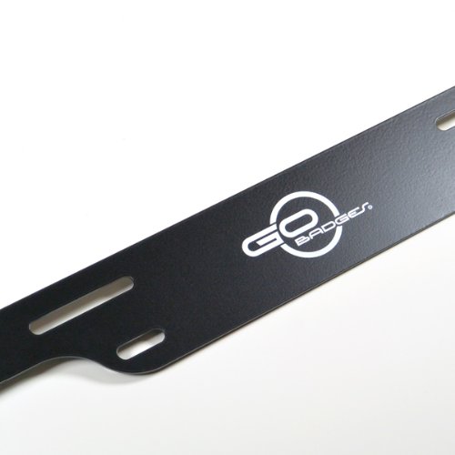 Gobadges Ms012 Aluminium Badgebar - Black With 2 Black Grill Badge Holder/Easy-To-Install/Weather-Proof And Car-Wash Safe #TOP2