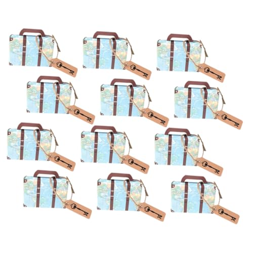 KAILIKETIY クリスマスや冬のパーティーになな行李箱 ボックス キャンディや小物の包装に便利な地図柄デザインの装飾用プレゼント箱