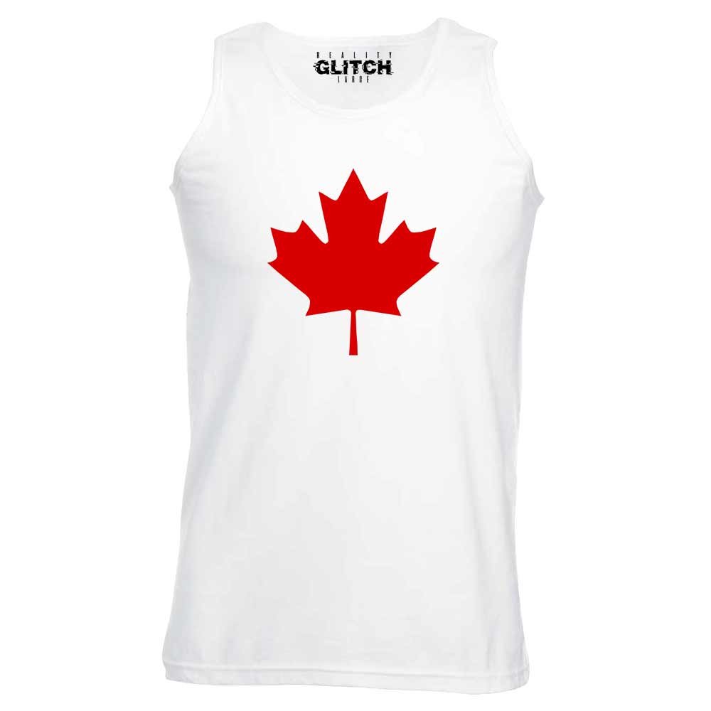 Reality Glitch Men's White Canada Supporter Vest