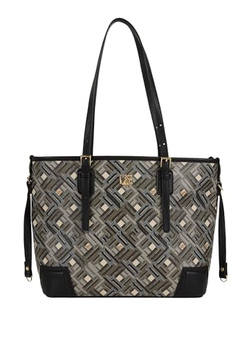 Chiusura: zip 4US Cesare Paciotti - Borsa shopper in ecopelle, multicolore (28 X 32.5 X 12 cm)