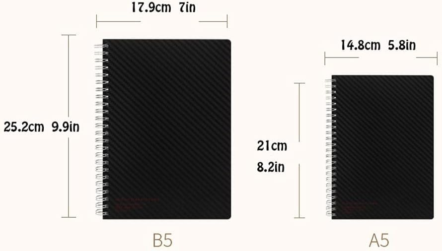 Cuaderno para notas sin hojas dobladas gracias a su resistente cubierta de PP