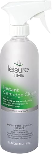 LEISURE TIME Spa S Maintenance - Limpiador instantáneo de cartucho, spa y bañera de hidromasaje, 1 Pt