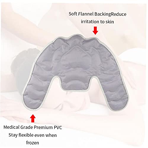 Schouderijs pack, groot herbruikbaar nek koud pakket, rugpijn verlichting warm koud comprimeren therapie optimale… - Image 5