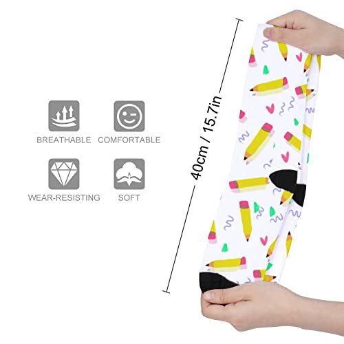 4 Pack Knee High Socks Gift Long Tall Funny Boot Cute Animal Child Fun Socks 6-15 Years Old Kids Girls2