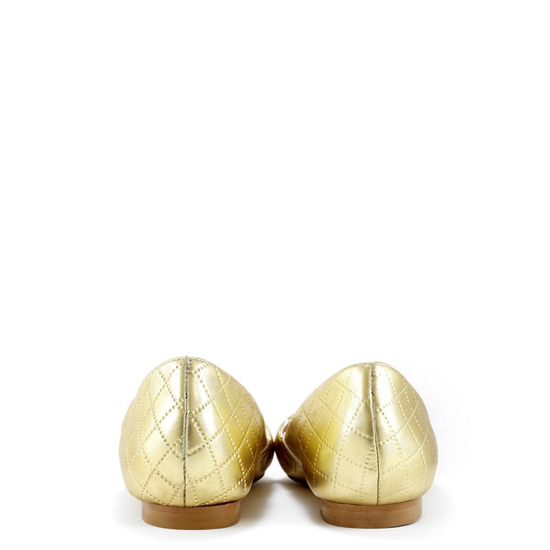 Viviano By Lidia Talavera | Ali | Gold Pointed-Toe Flat | High Heels for Crossdressers, Transgender Women, Drag Queens & Men Who Love High Heels | Heels in Men's Shoe Sizes Up to Size 173