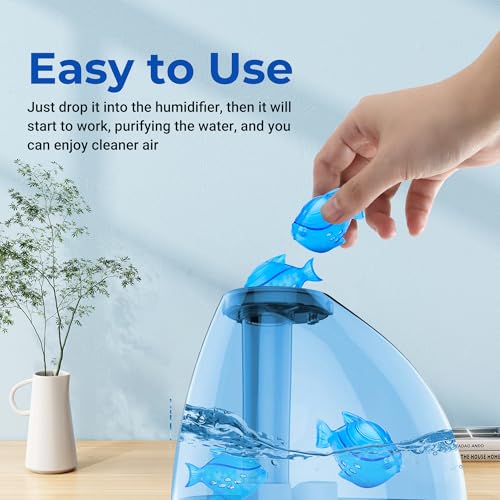 Humidifier Cleaning Fish, Tank Cleaner for Most Humidifiers, 6 Pack, Blue by Funmit - Used condition - Image 6