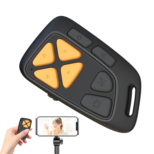 Control Remoto para Desplazamiento en Teléfono | Botón De Desplazamiento Recargable,Volteador Páginas Silencioso Inalámbrico para Teléfono | para Vídeos, Selfies, Cámaras, Tablets, Port