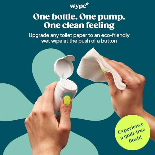 Wype | Flushable Wet Wipe Alternative Kit | Starter Kit & Mini Bundle | Toilet Roll Gel | Holiday Essentials | COSMOS Organic | 1 x Applicator, 1 x Refill (100ml), 1 x Mini (30ml) - Image 2
