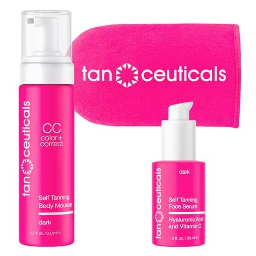 Tanceuticals Mousse + Face Serum Kit, Dark Shade