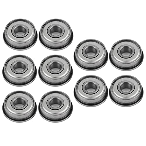 ZJchao Pequeños Cojinetes de Bolas, ID de Rodamiento de Brida 8 Mm X OD 22 Mm X Ancho 7 Rodamientos en Miniatura, de Bolas con Bridas F608z, Cojinete en Miniatura para Equipos Mecánicos, Electricidad