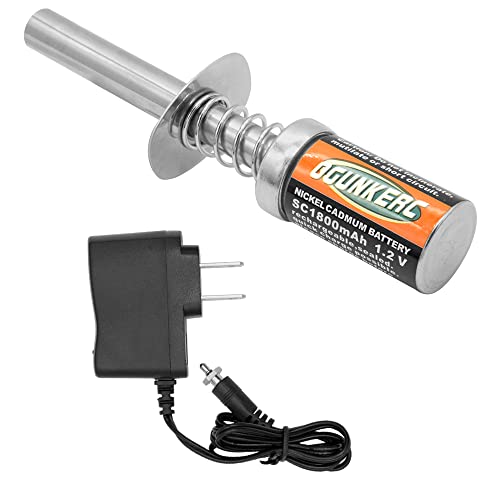 OGRC Nitro Glow Plug Igniter Starter Tools with Battery Charger for HSP Redcat and 1/8 1/10 Nitro...