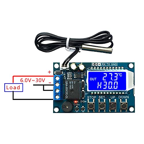 XY-T01 Temperature Control Module DC 6.0-30V Thermostat Heating Refrigeration LCD Digital Display Switch Controller