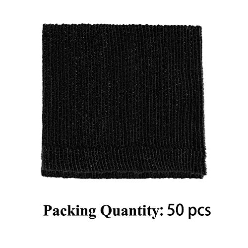 BALABALA 50pcs 6-Inch Multi-Purpose Reusable Hook and Loop Cable Ties Fastening Straps Tie downs - Black