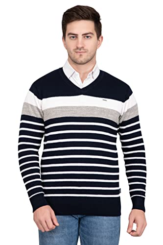 Image of GODFREY V Neck Full Sleeve Sweater for Man Winter Pullover