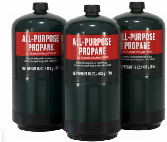 Propane Replacement Fuel Cylinders Camping- 16 Oz (3 Pack) Factor...