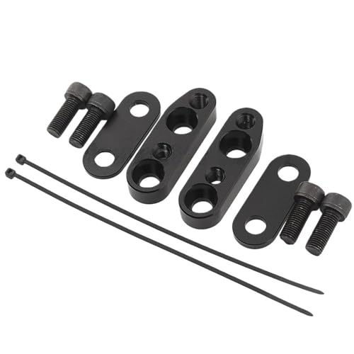 Abrazaderas manillar de aluminio mecanizado adaptadores elevadores ajustables 7