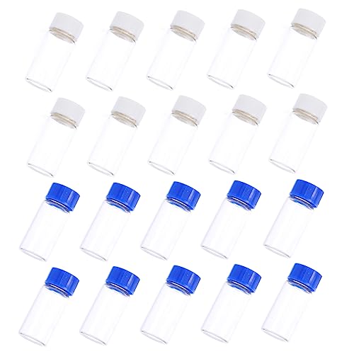 Unomor Professional Chemical Bottles 20 Pack 5ml Mini Bottles Leakproof Easy to Open