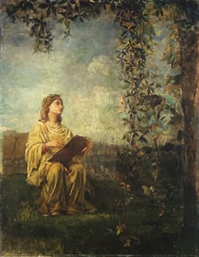 Affiche impression impression d'art art tableau la muse de la peinture toile 60x90