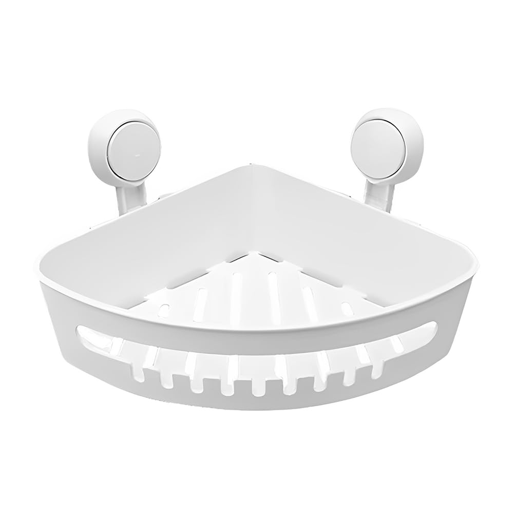 Shower Caddy, Suction Cup Shower Caddy, Wall Caddy, Bathroom Removable Shower Basket Strong Suction Shower Shelf Shower Rack for Shampoo