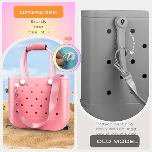 Image of Strap Wrap for Bogg Bag Accessories, Adjustable Crossbody Shoulder Strap Wrap with Detachable Pad, For XL Medium Bog Bag