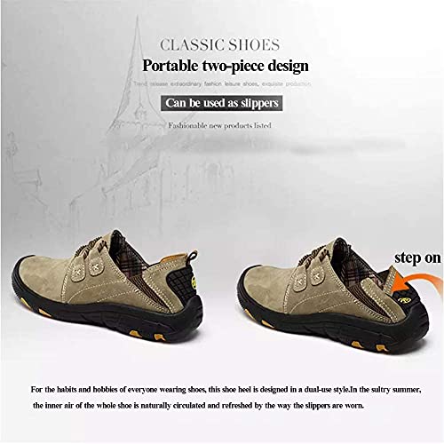 Men Casual Leather Sneakers Loafers Oxford Driving Outdoor Walking Fashion Hiking Shoes Workout Footwear Flats2