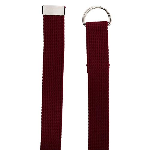 CTM Cotton Web 1.25 Inch Belt with D Ring Buckle2