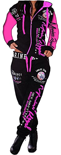 Jaylvis Damen Jogginganzug Training Sportanzug 2tlg Set Fitness ARMS A.2254...