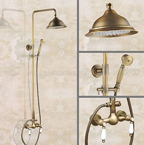 Robinet de douche à pluie en laiton antique Zan111 pour un style rétro chic
