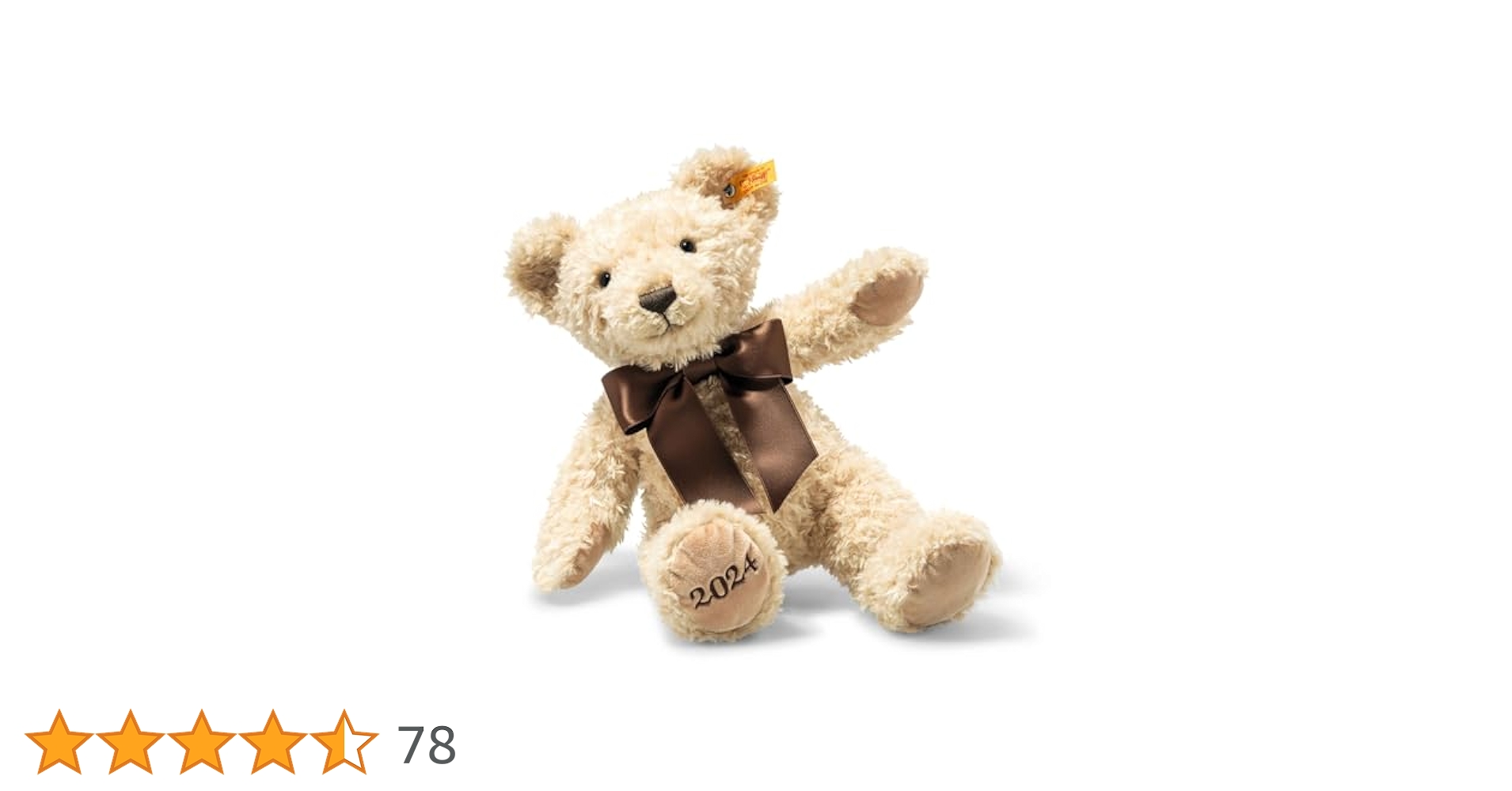 Amazon.co.jp: シュタイフ(steiff) コージーイヤーベア 202 34cm