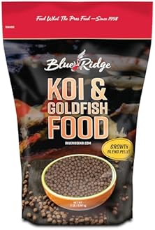 2 Pound Blend Size Pellet Growth Formula Koi & Goldfish Food