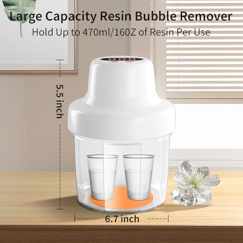 OSBANG Resin Bubble Remover, Remove 99% Bubble in 6-10 Minutes, 95kPa Transparent Vacuum Degassing Chamber, Auto Vent with Digital Display Timer for Epoxy Resin, Resin Jewelry Making, Resin Crafts - Image 4