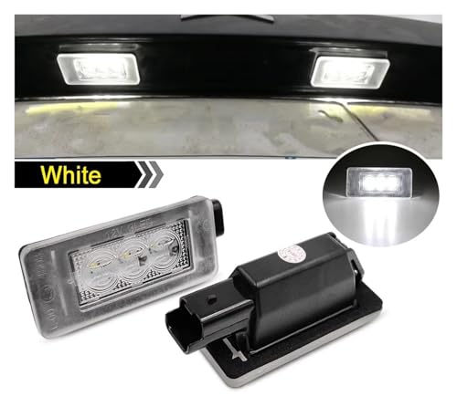 Luz LED matrícula coche Peugeot 2008 308 lámpara placa 4