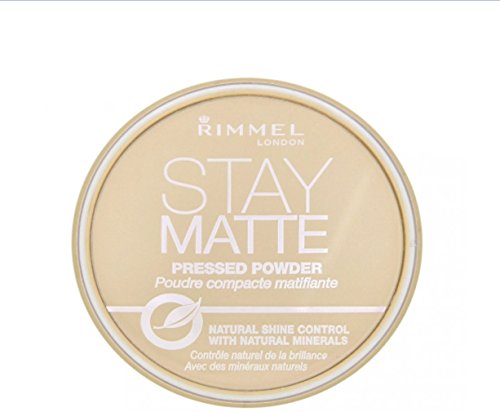 Rimmel London Stay Matte Pressed Powder, Sandstorm [004], 0.49 oz (Pack of 4)