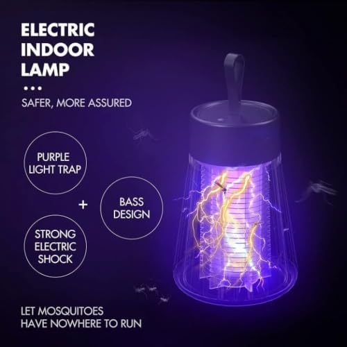 Image of Mosquito Killer Machine, Electric Bug Zapper USB Powered LED Mosquito Lamp for Home, UV Light Insect Killer Indoor /Outdoor, Chemical-Free Mosquito Trap with Night Lamp