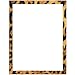 Leopard Print Border Stationery Letter Paper - Wildlife Animal Theme Design - Gift - Business - Office - Party - School Supplies