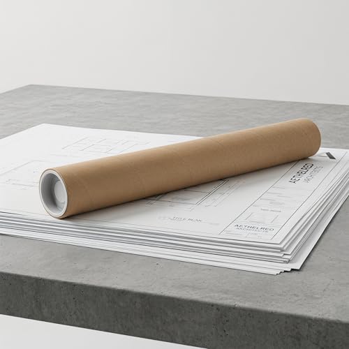 Tube pour expédition postal rond carton emballage résistant document lot de 8
