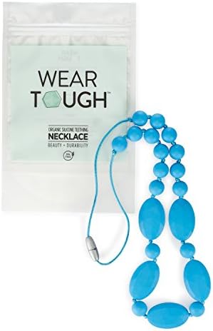 Baby Teething Necklace for Mom by Wear Tough (Azure)