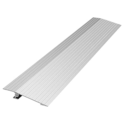 VEVOR Door Threshold Ramp, 1" Rise Door Ramp for Wheelchairs, Aluminum Threshold Ramp for Doorways Rated 800 lbs Load Capacity, Adjustable Threshold Ramp for Wheelchairs, Scooters, and Power Chairs