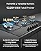 FOTILE GLG36501 36” Black Tempered Glass 5-Burner Gas Cooktop, Tri-Ring 18,000 BTUs Left Burner with Flame Failure Protection Removable Grates and Installation/LP Kit