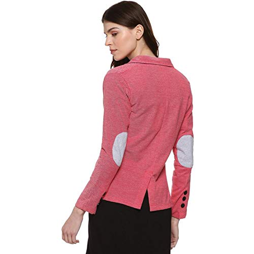 Image of PINACOLADA Solid Single Breasted Casual Women Full Sleeve Blazer (Red)(AZW119BZR BLAZERBT W PLN PH AZ XL)