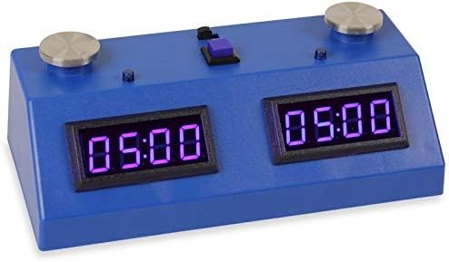 ZMF-II Chess Clock - Dark Blue with Blue LED