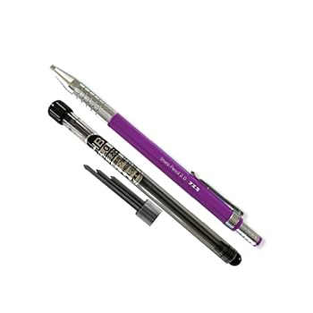 青色シャープペンシル本体 Amazon.co.jp: 芯削付超硬芯シャープペンシル本体紫2.0付属芯黒