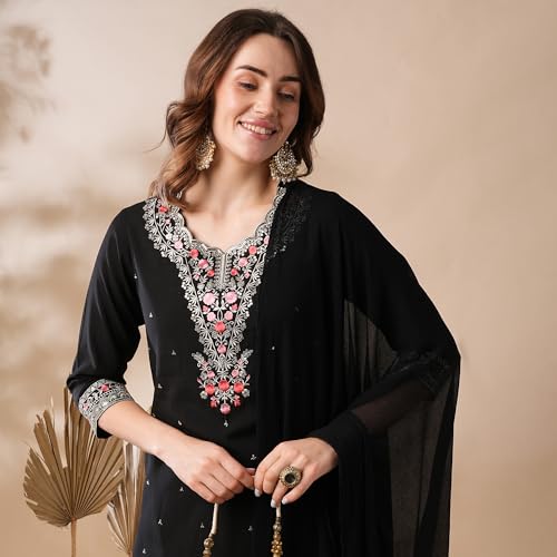 Image of Globus Women Kurta Sets (GS567428 Mustard S)