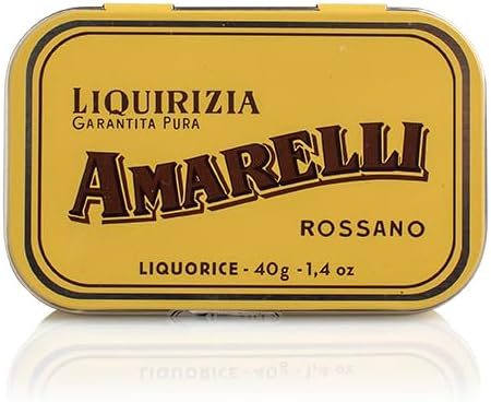Liquorice Amarelli 40g can from Gold collection : spezzata