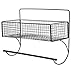 KOMBIUDA 1 Set Towel Mount Sundries Holder Wire Storage Shelves Wall Punch-Free Shelf Clothes Hanging Rack Stand Vegetable Basket Home Field Carbon Steel Hanging Basket