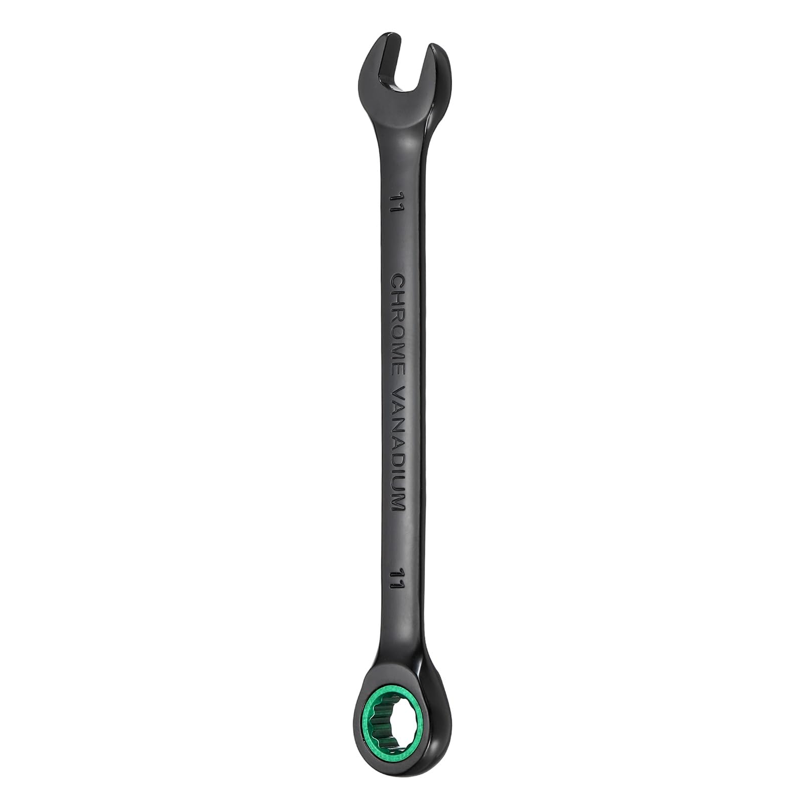 sourcing map Ratcheting Combination Wrench 11mm Metric 12 Point CR-V Electrophoresis Lengthen Double Box Open-Ended Ratchet Wrenches with 72 Tooth 5° Swing Industrial Grade Spanner
