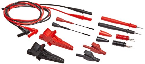 Pomona 5673B Electrical DMM Test Lead Kit, Right-Angle DMM Plug