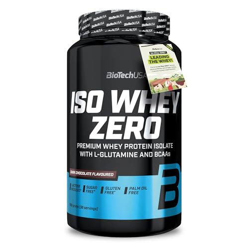BioTechUSA Iso Whey Zero | Premium Whey Protein Isolate | Grass Fed | Enzyme Free | Sugar  and Gluten free, 908 g, Chocolate Negro