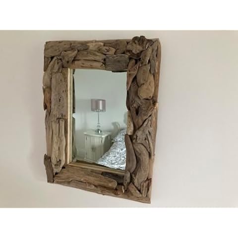 MAISONICA Driftwood Wall Mirror - Unique Design Cover